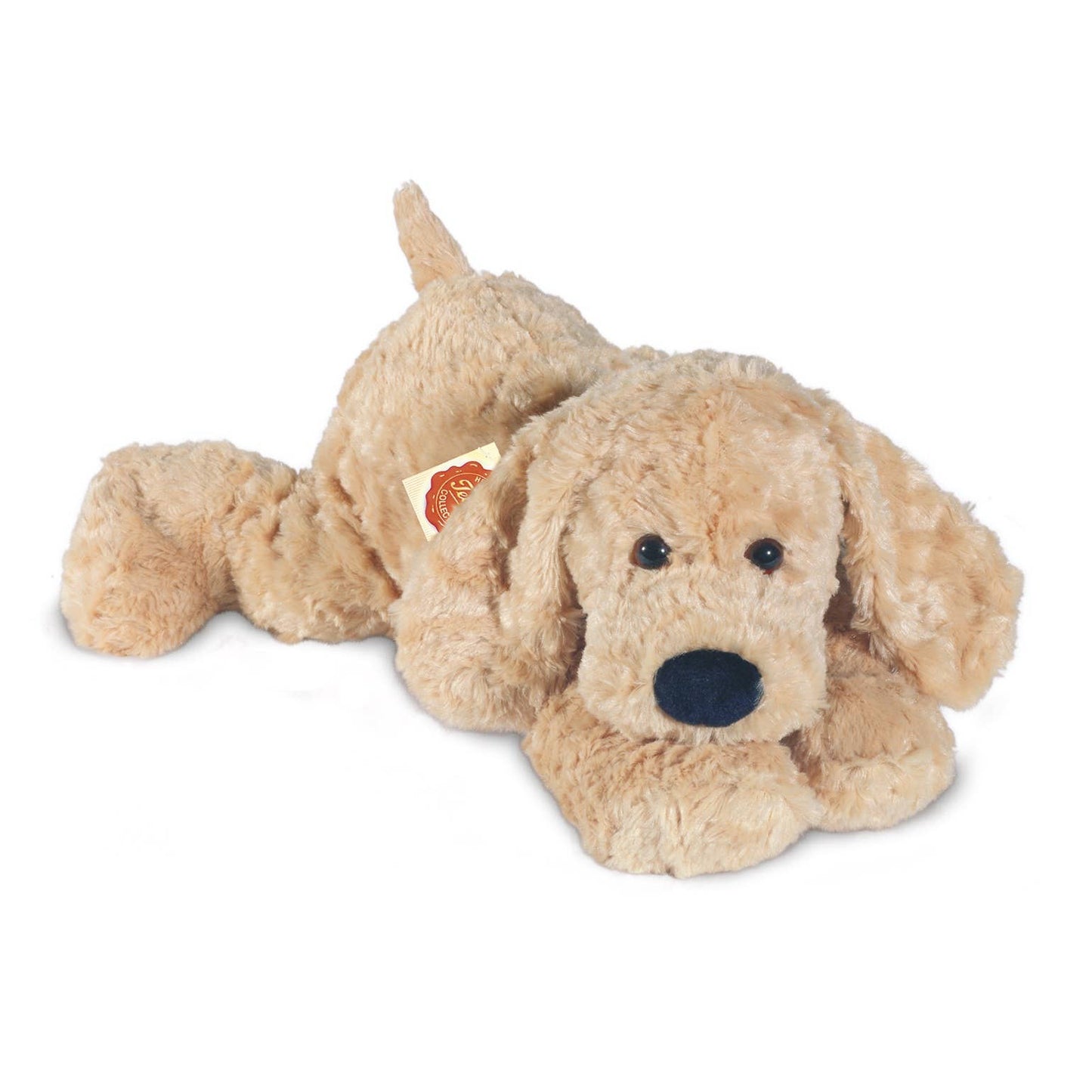 Peluche Chien couché beige