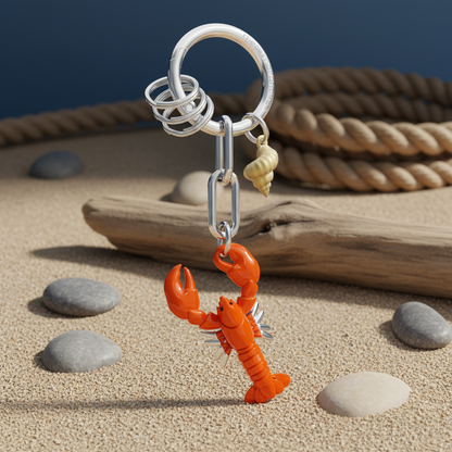 Sleutelhanger met kreeftbedeltje