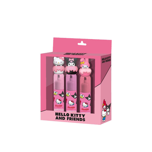 Sanrio Hello Kitty Mix-Pack van 3 roze markeerstiften
