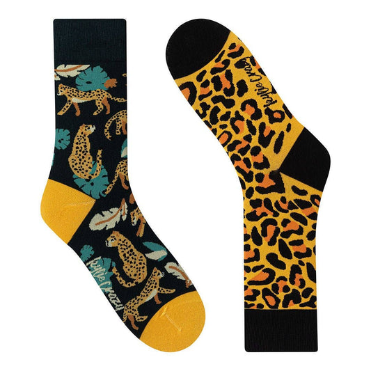 Leopard Mismatched Socks