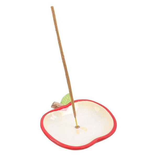 Porte-encens en céramique en forme de pomme