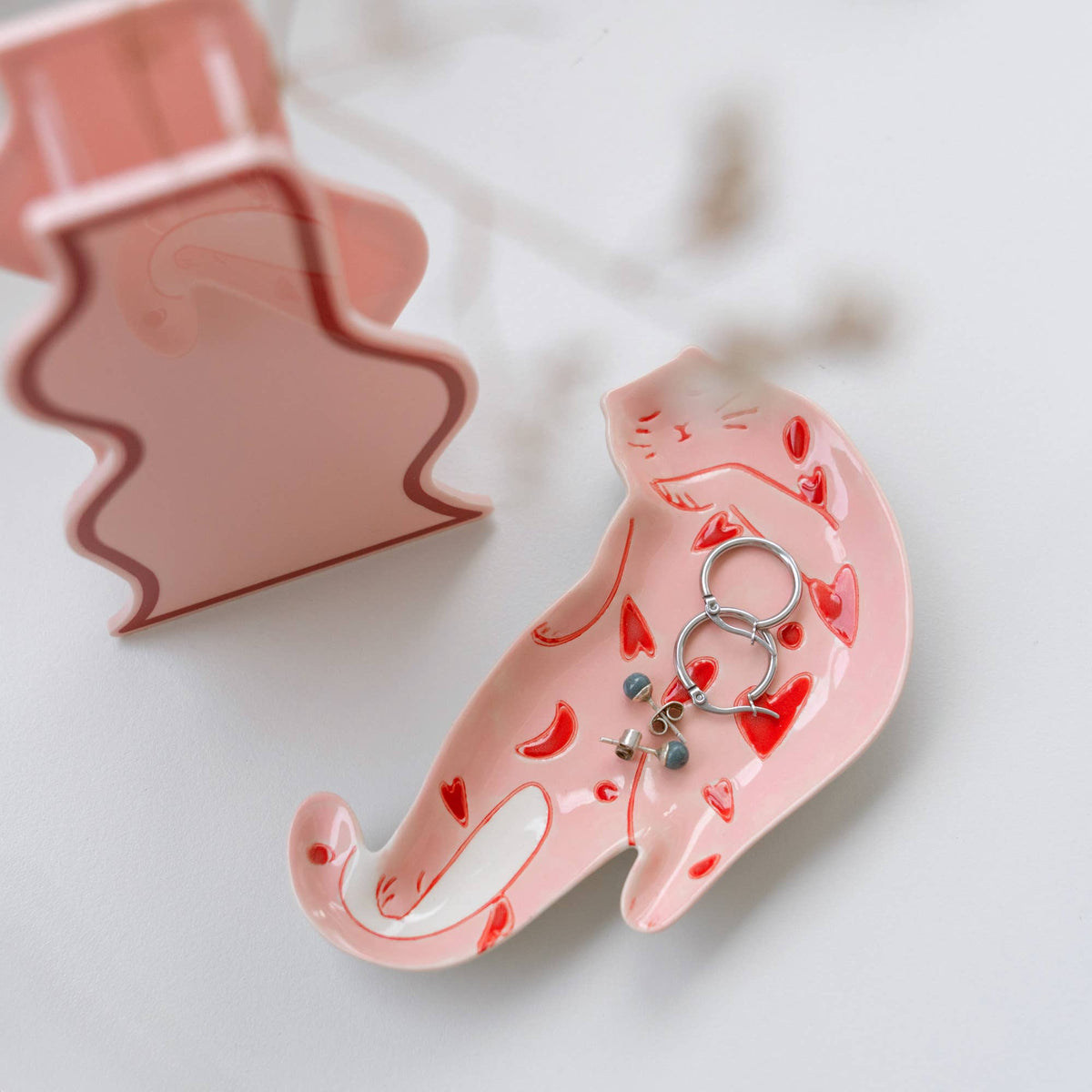 Sleeping Cat Jewelry Tray