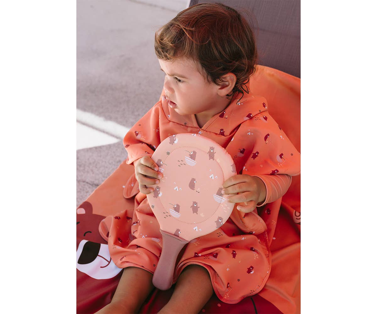 Neoprene beach rackets for camping with ball