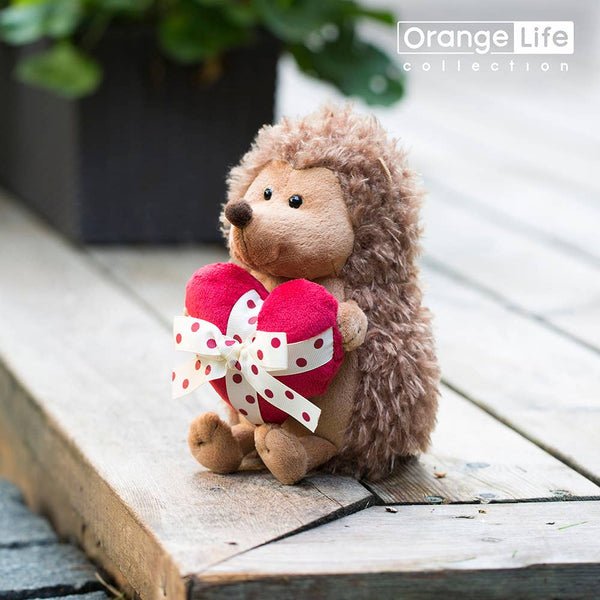 Peluche Orange Life Prickle l’Hérisson avec cœur