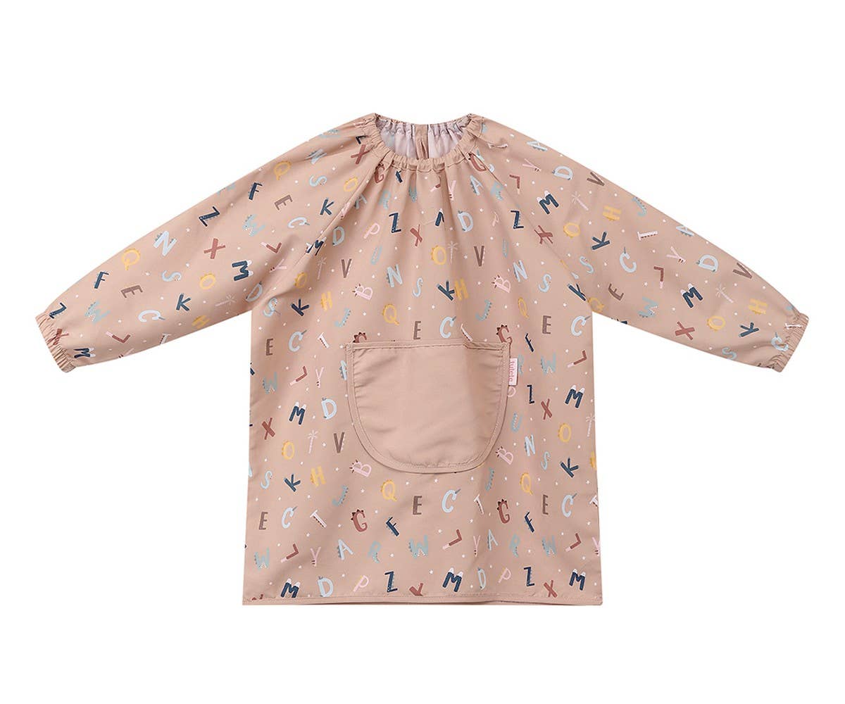 Bavoir avec Poche Lettres de l’Alphabet Rigolotes Taille 4