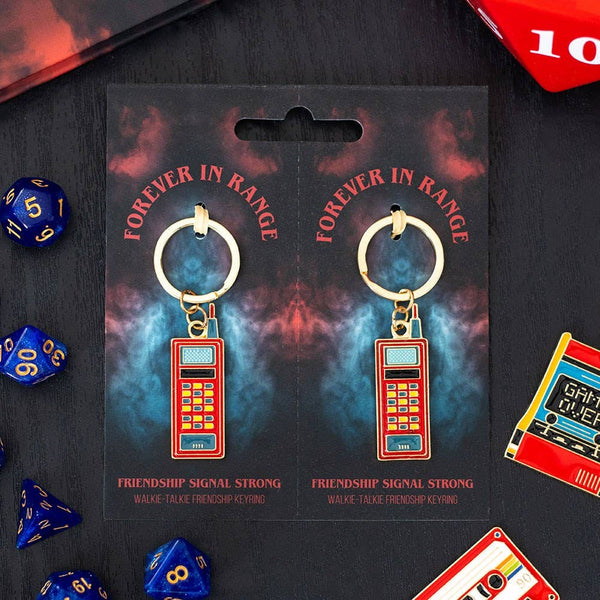 Set of 2 friendship walkie-talkie keychains