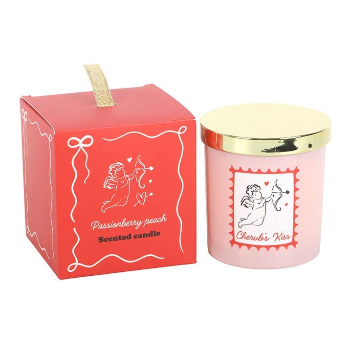 Bougie de la Saint-Valentin Passionberry Pêche Baiser de Chérubin