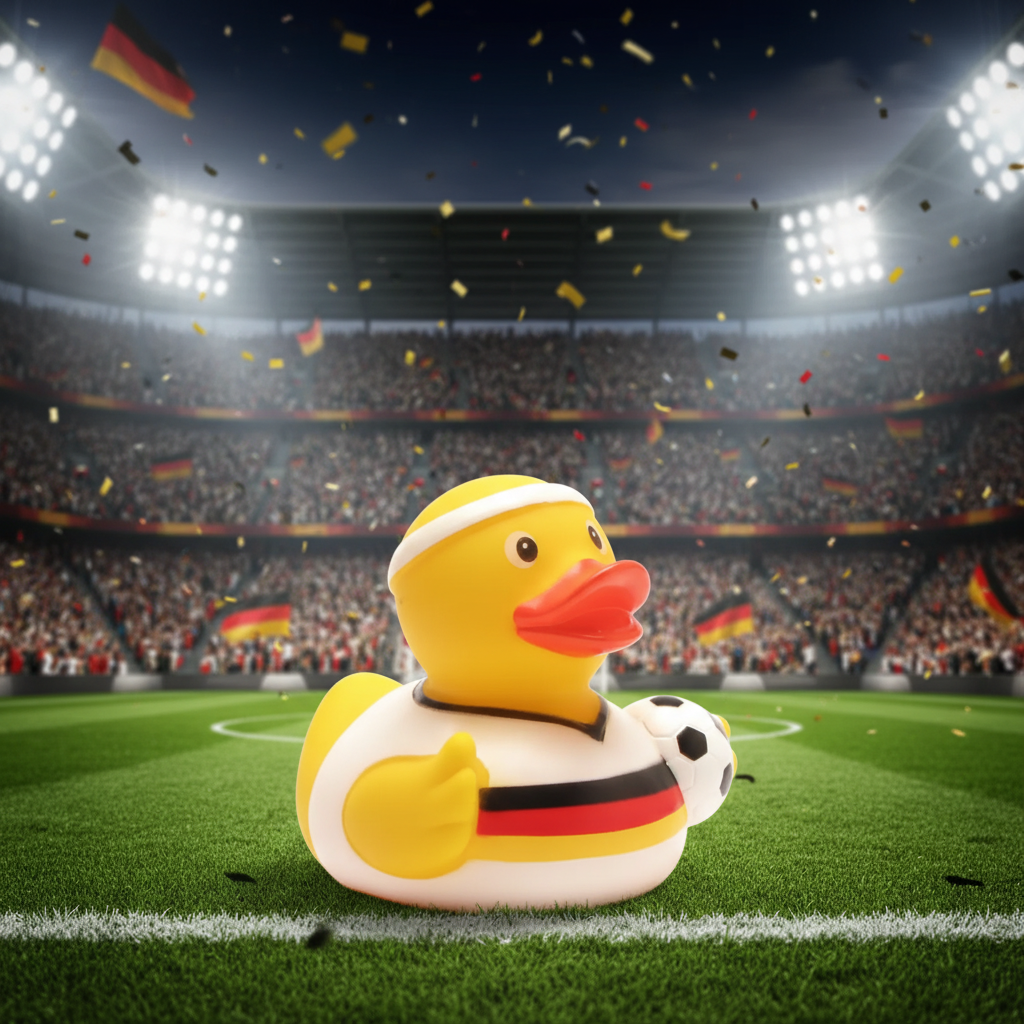 Canard Footballeur Maillot d'Allemagne