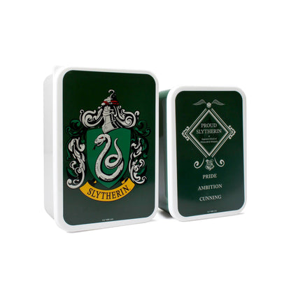 Harry Potter Slytherin Set of 2 Lunch Boxes