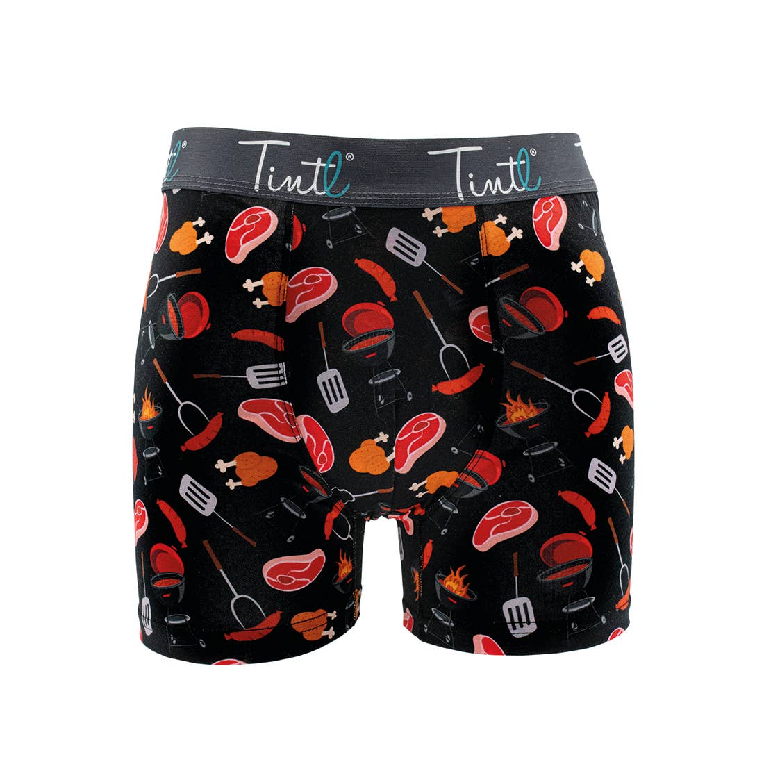 Boxer shorts with BBQ pattern