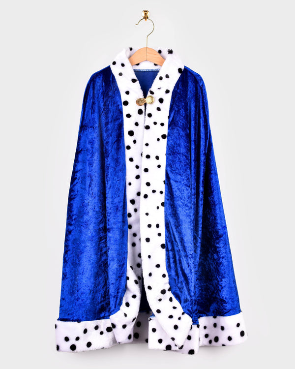 The King Blue Velvet Cape (4-8 years)