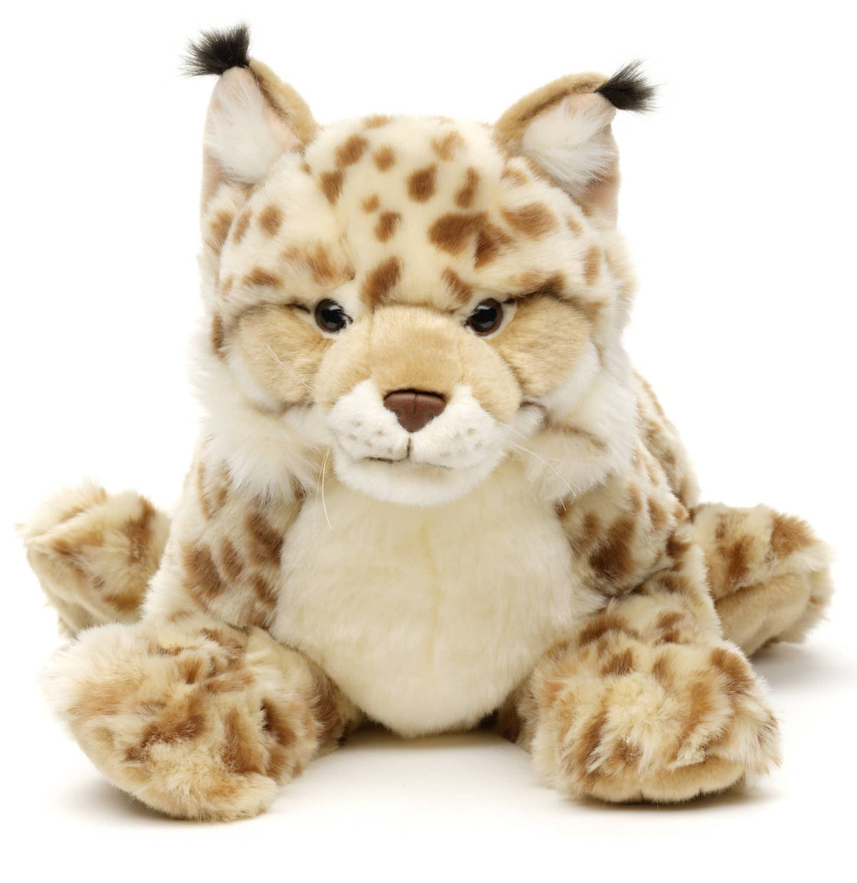 Plush lynx lying down