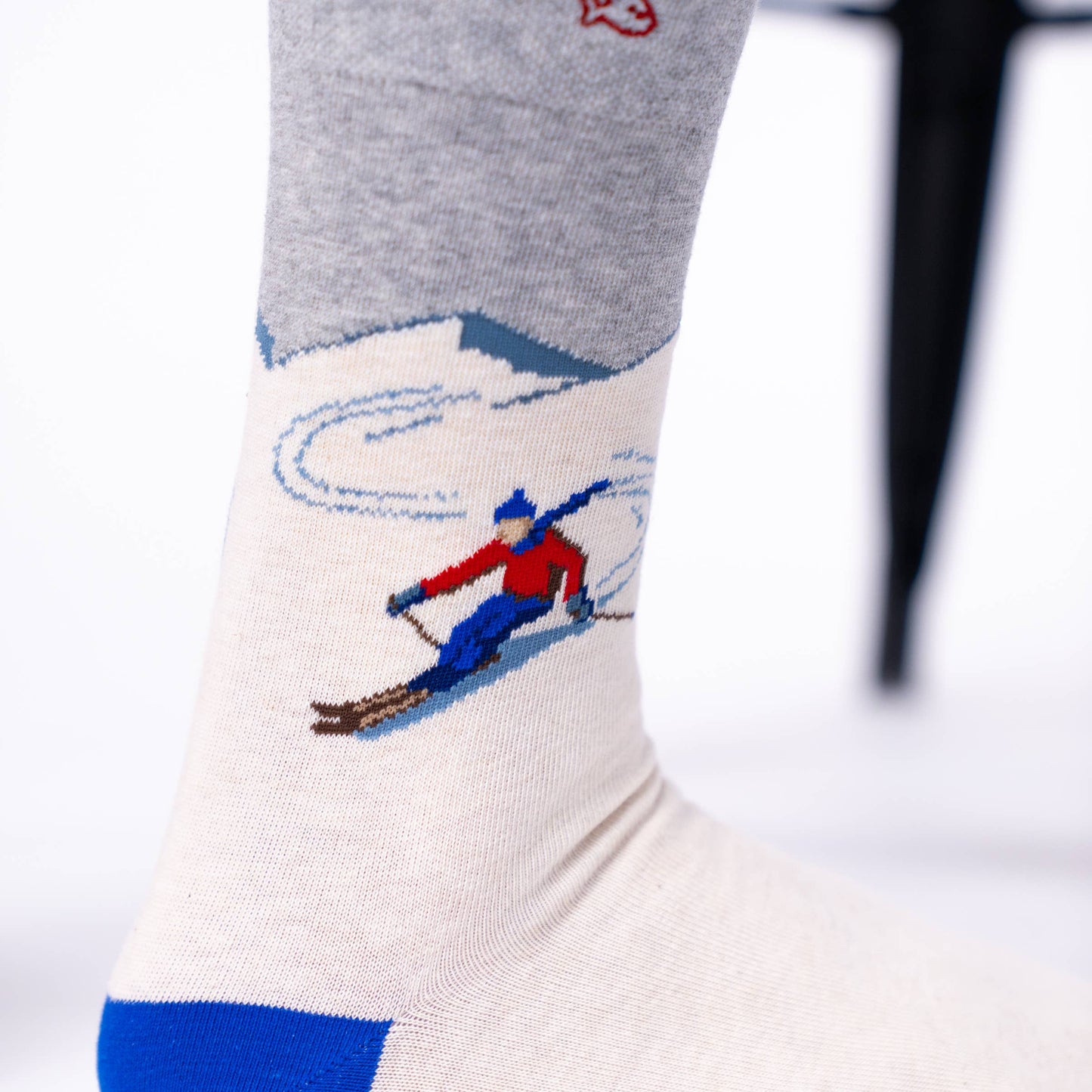 Combed Cotton Skier Pattern Socks