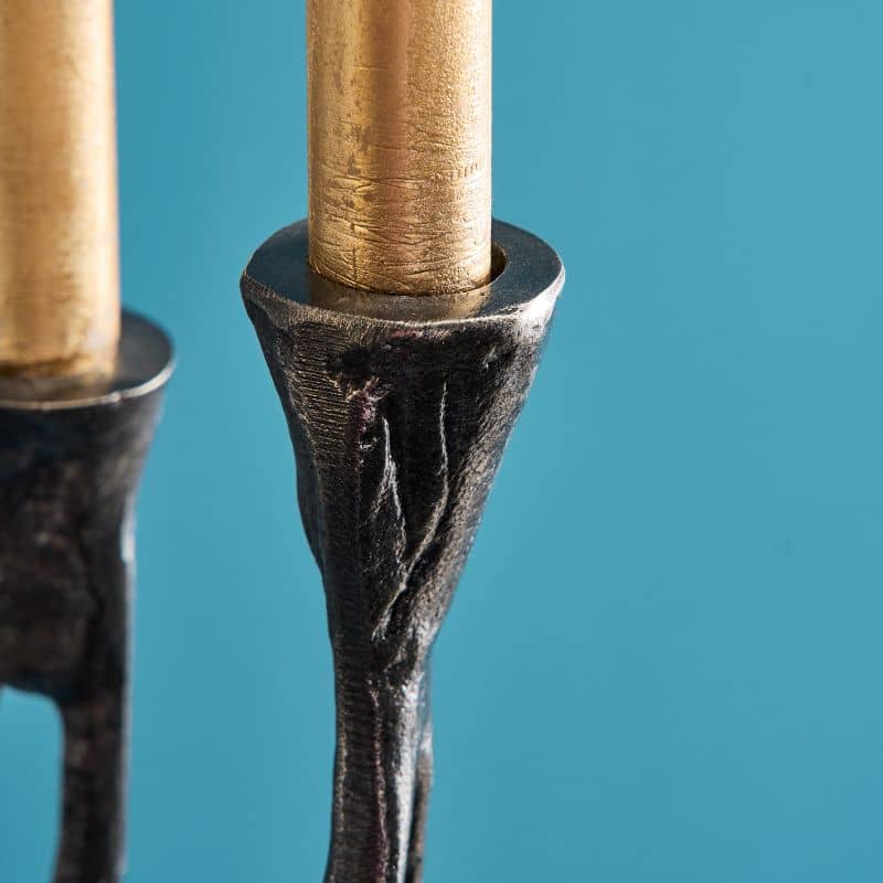 Chandelier Roots Noir, Aluminium, 25 x 22 x 63,5 cm