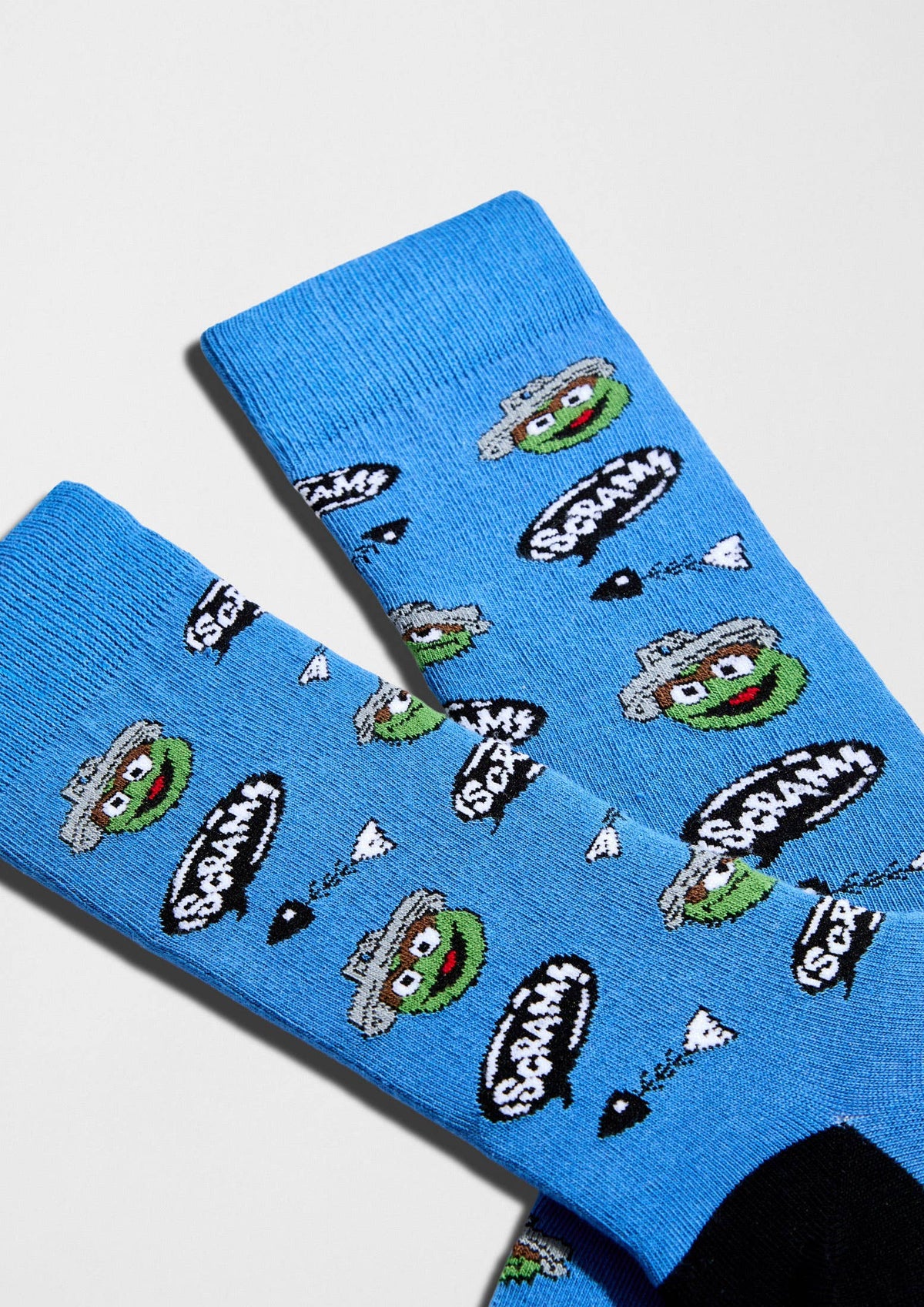 BeSesameStreet Grouch - Chaussettes 100 % coton biologique
