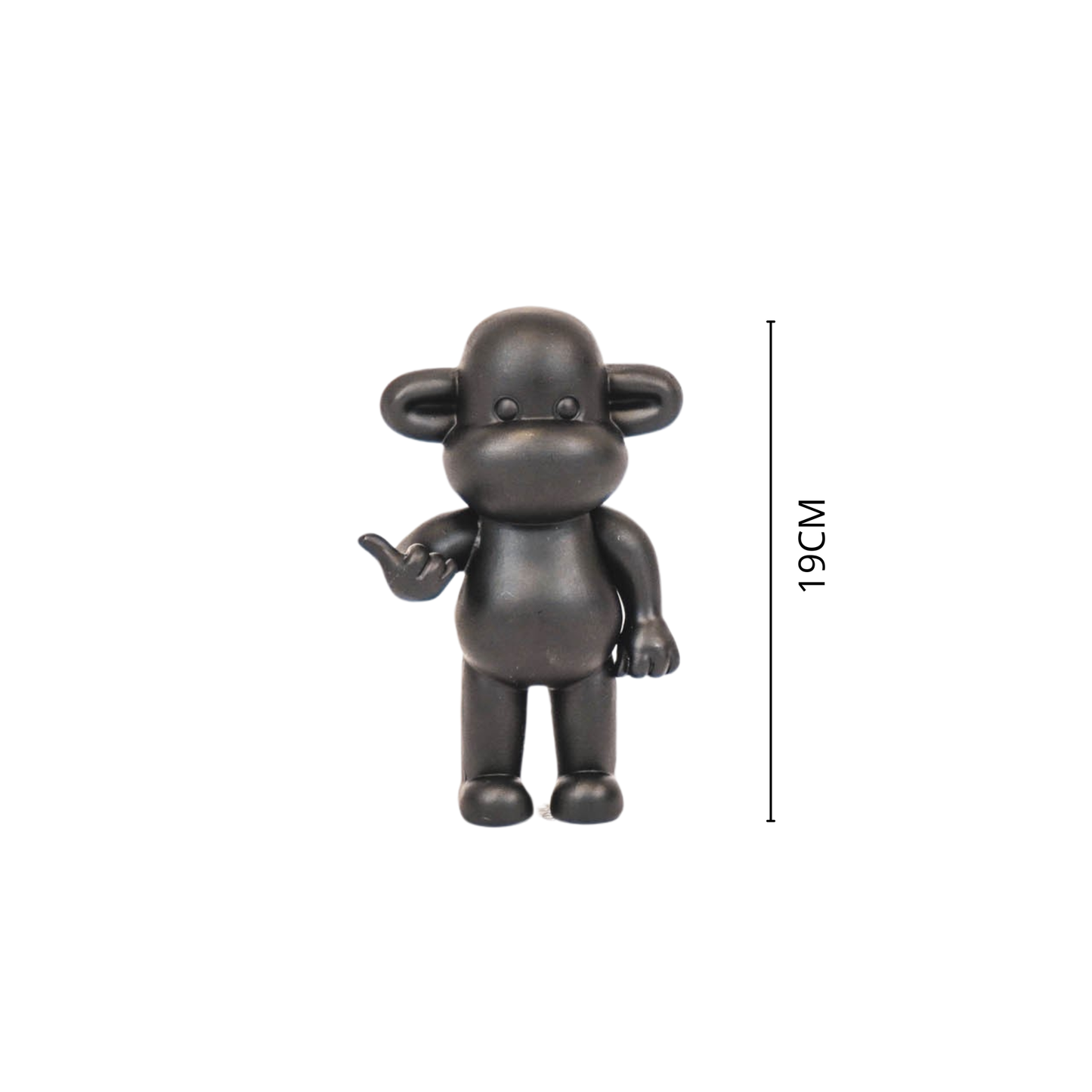 Hang Loose Monkey Figurine 'The Legend' - Black S