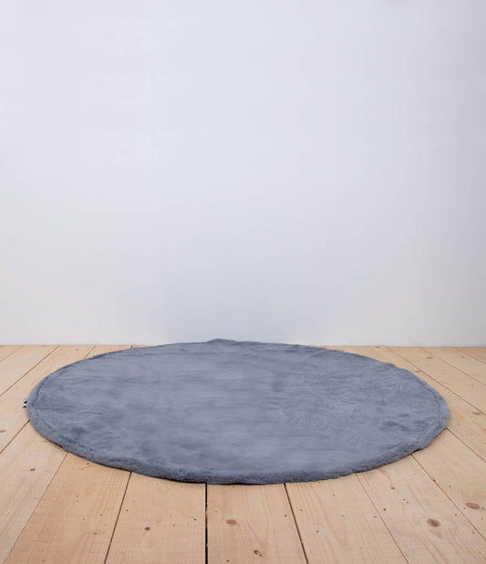 Round Grey Koala Rug