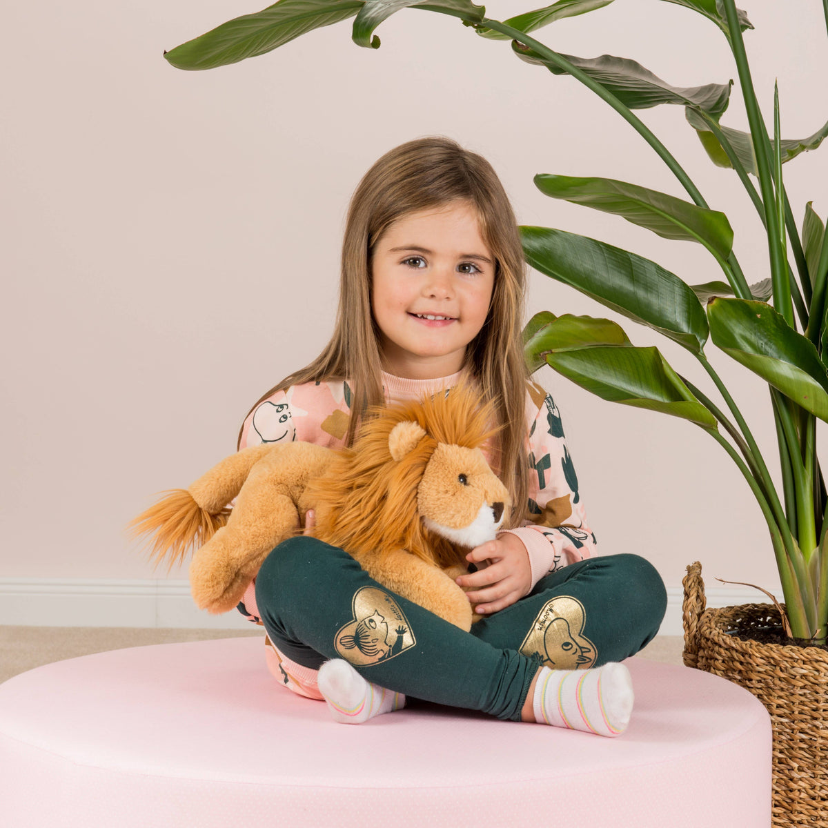 Lying Lion Plush – 33 cm
