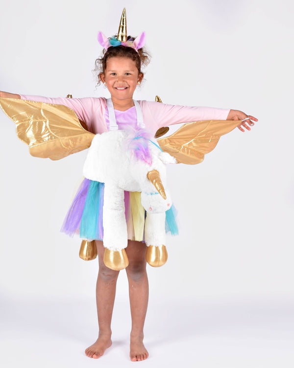 Unicorn poncho one size 80 x 80 cm