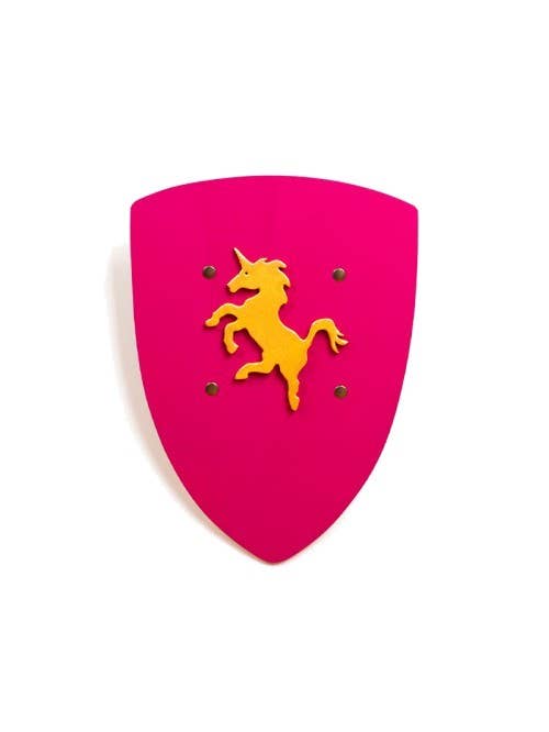 BOUCLIER KAMELOT ROSE AVEC LICORNE S - KALID MEDIEVAL
