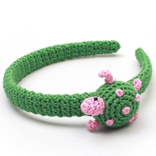 Haarband met schildpad - Groen