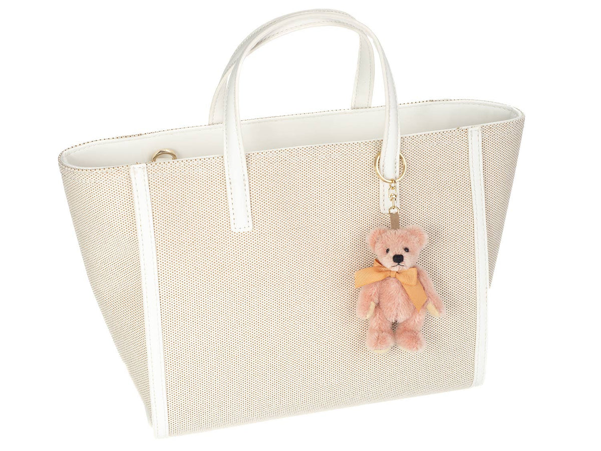 Pink Miniature Teddy Bear Keychain
