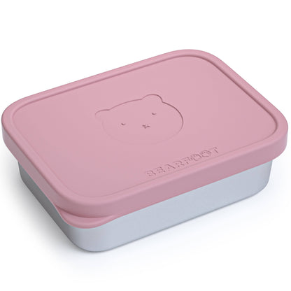 Kids' Stainless Steel Lunchbox with Silicone Insert - Pink