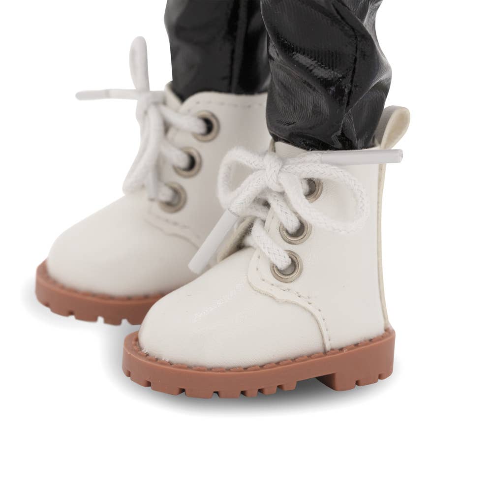 Billie-pop met geruit shirt, 32 cm