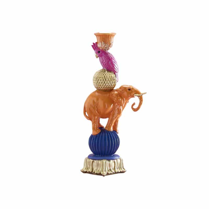 Orange elephant chandelier