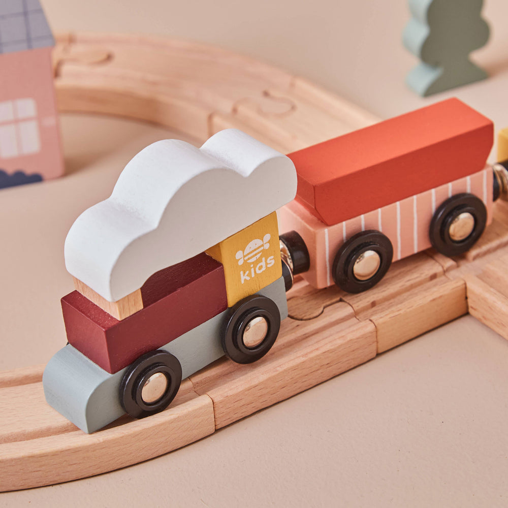 Article Enfant Ensemble de Train pour Enfants (FSC) en Bois