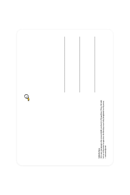 Carte postale avec une oie indienne