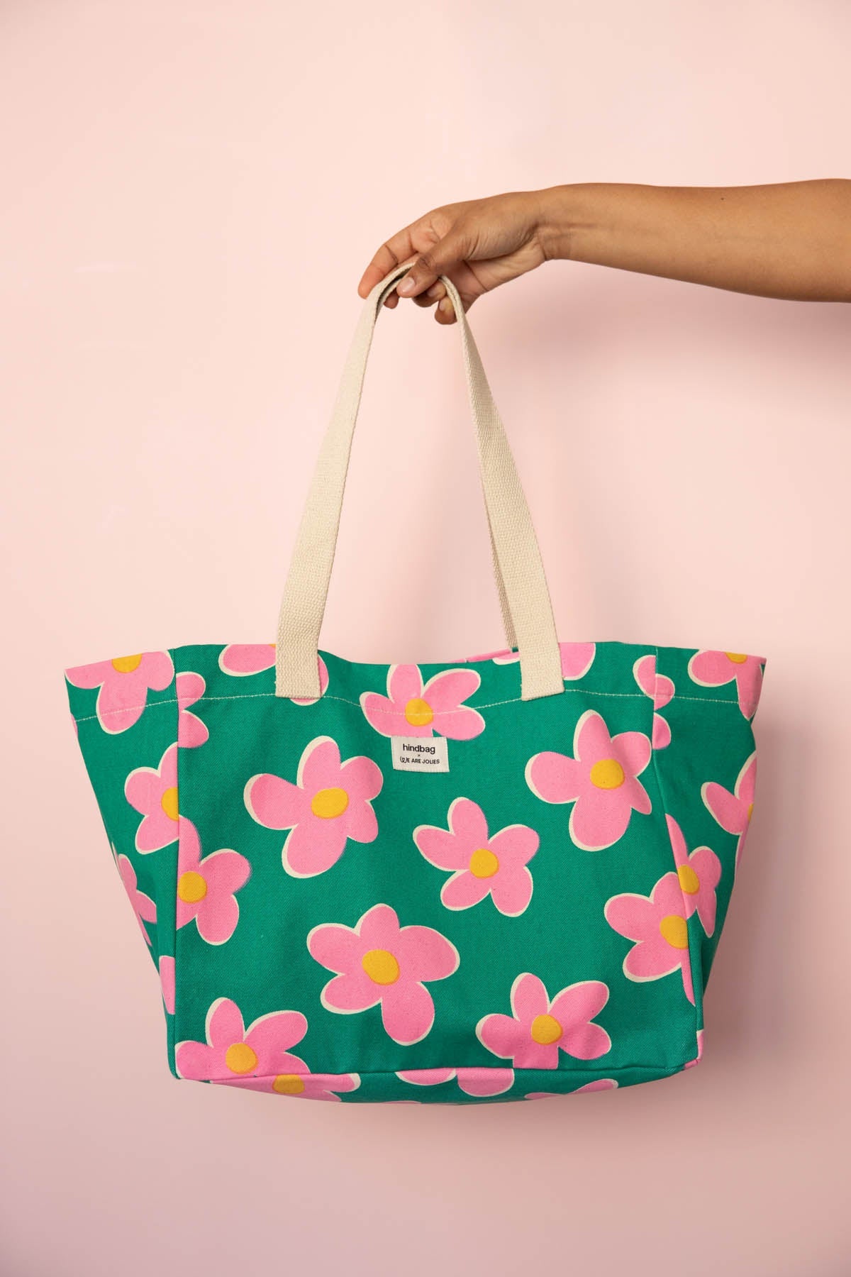 Claude Big Flowers Tote Bag - Hindbag x WAJ