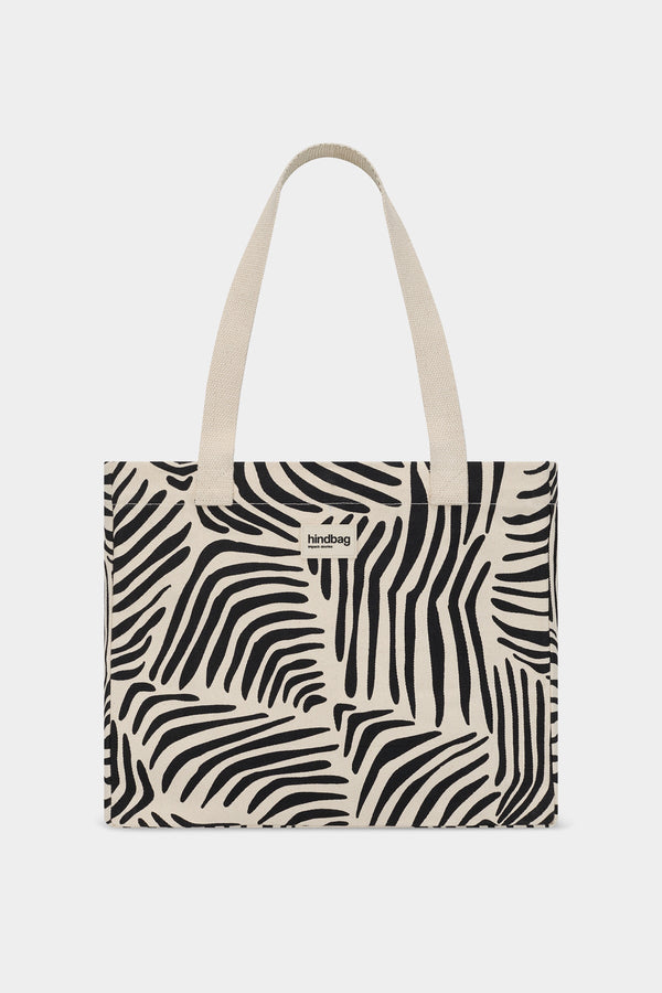 Claude Zebra Ecru Tote Bag