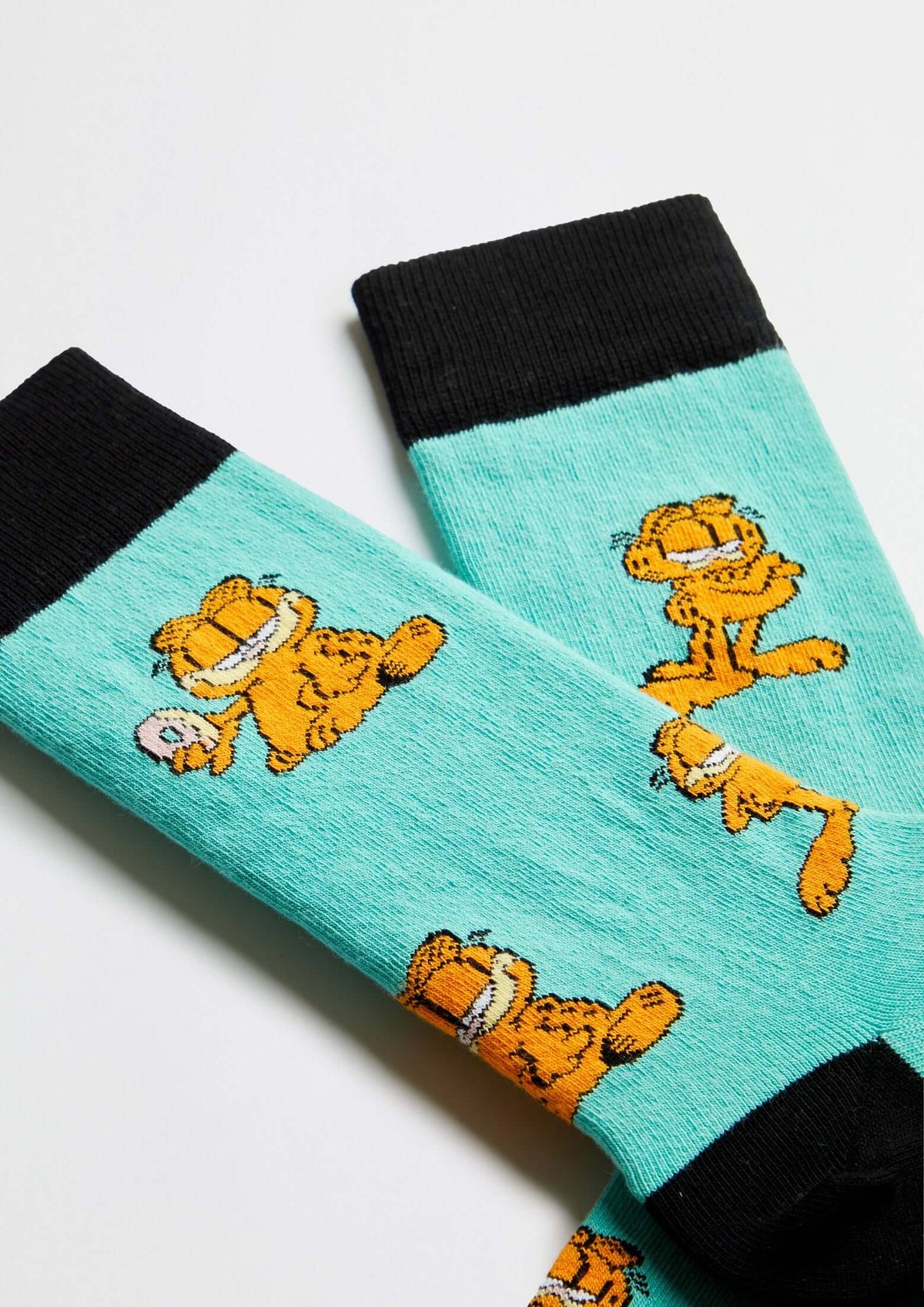 Chaussettes BeGarfield Poses Bleu Turquoise