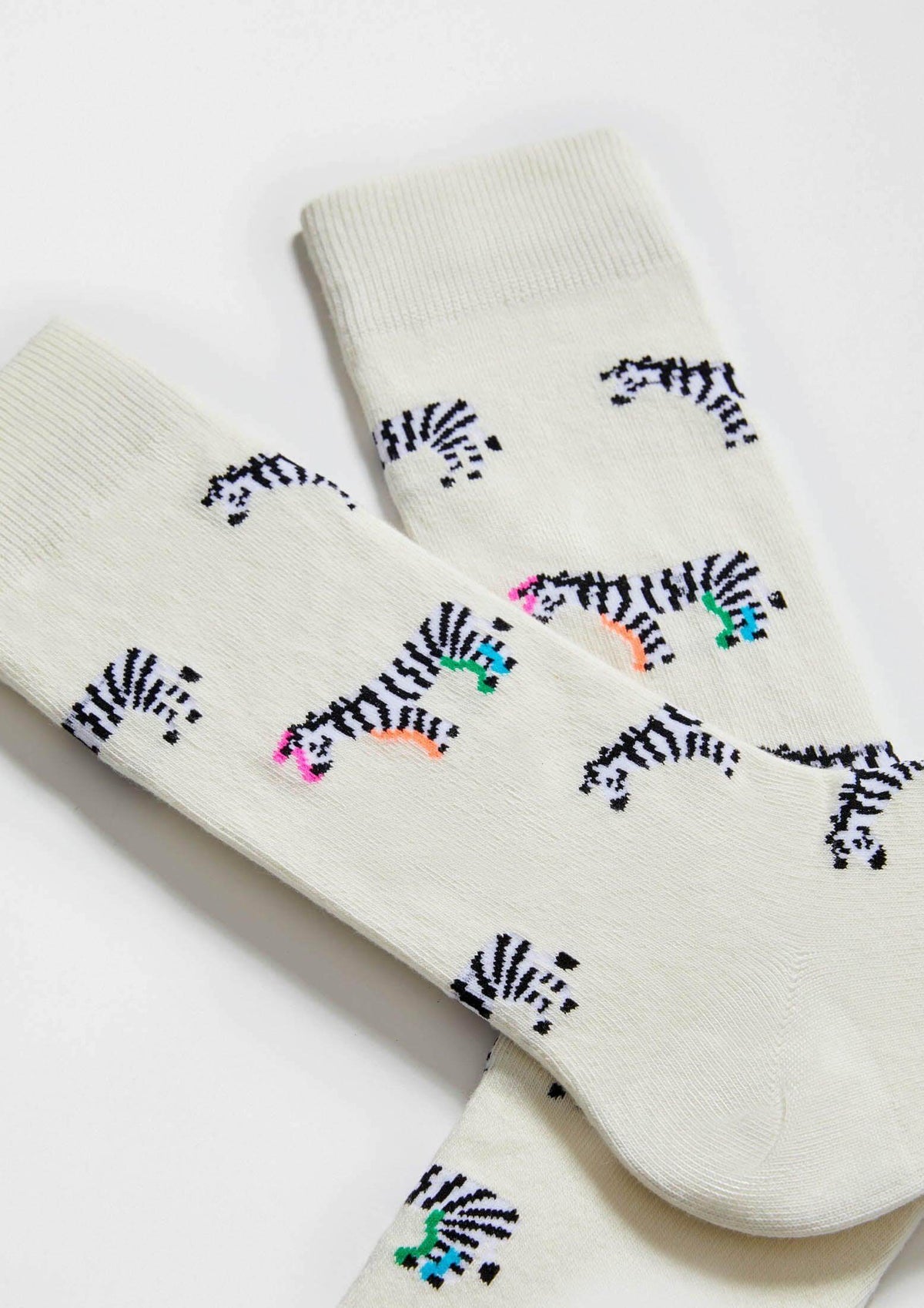 Chaussettes BeZebra Blanc Cassé