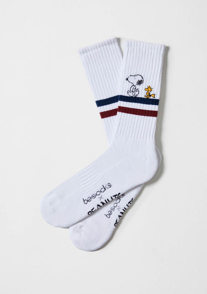 Chaussettes de sport BeSnoopy Stripes Blanc