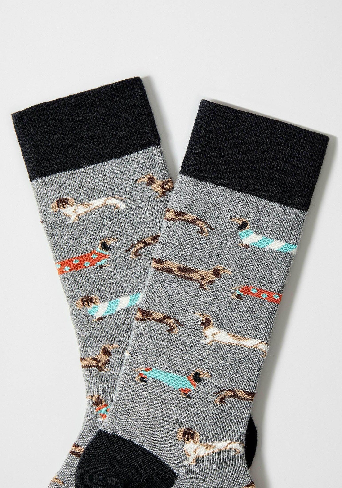 Chaussettes BePets Teckels Gris