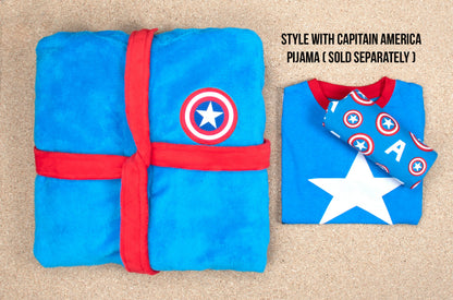 Personalized Kids Captain America Robe