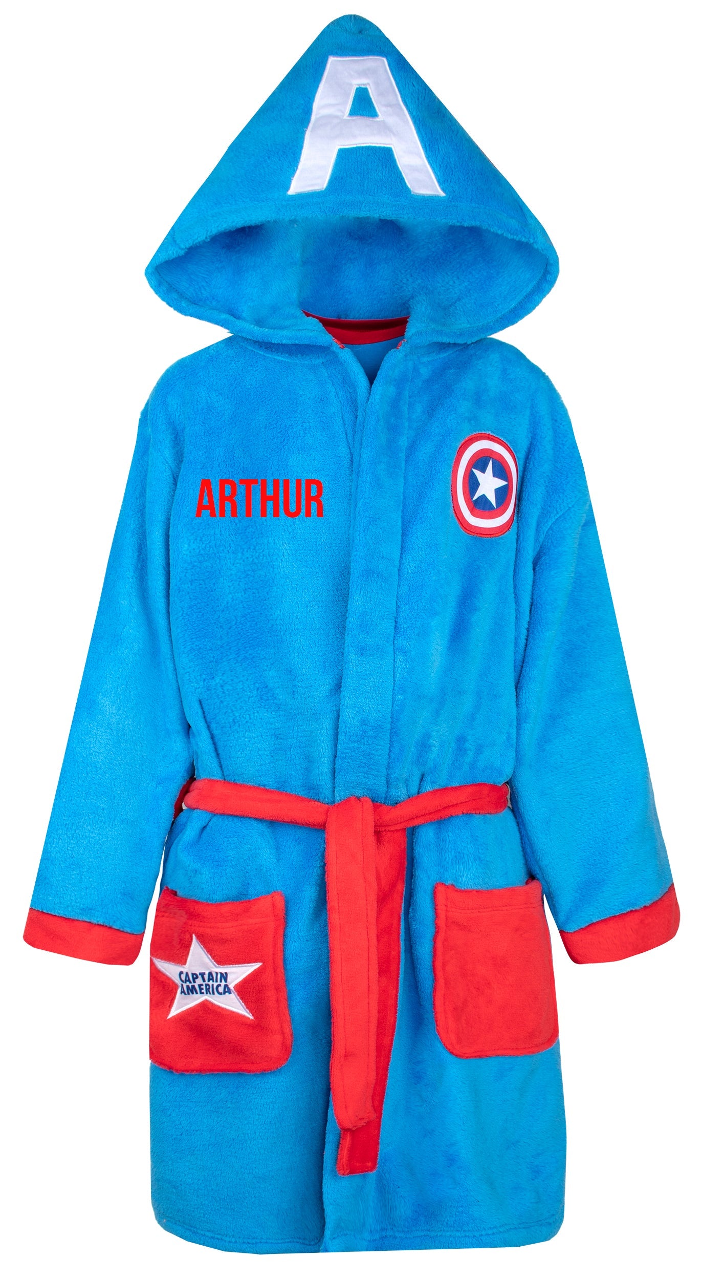 Personalized Kids Captain America Robe