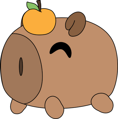 Capybara Yuzu Stickie (6in)