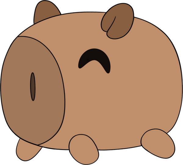 Capybara Sticker (6in)