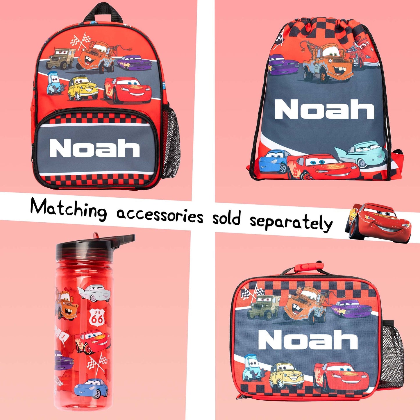 Personalized Lunch Bag - Disney Cars