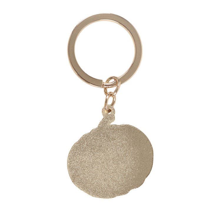 Pretty autumn pumpkin keyring