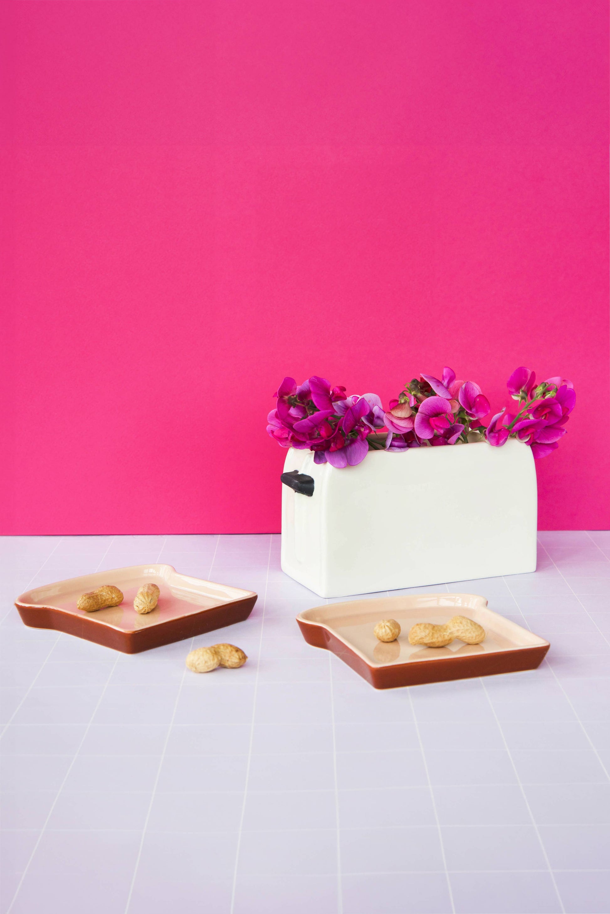 Set de deux assiettes toast