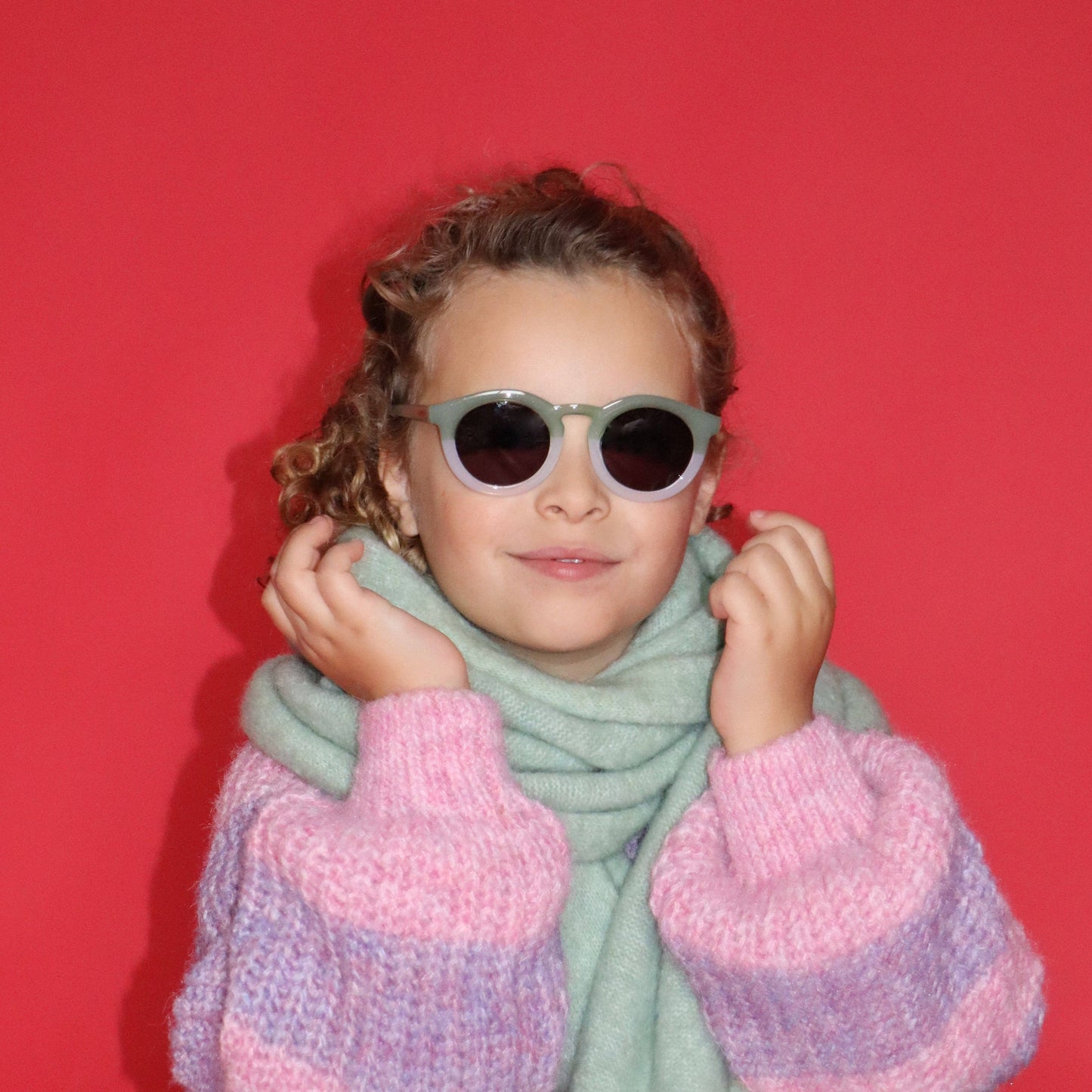 Kinderzonnebrillen - Categorie 3 - Tweekleurig transparant
