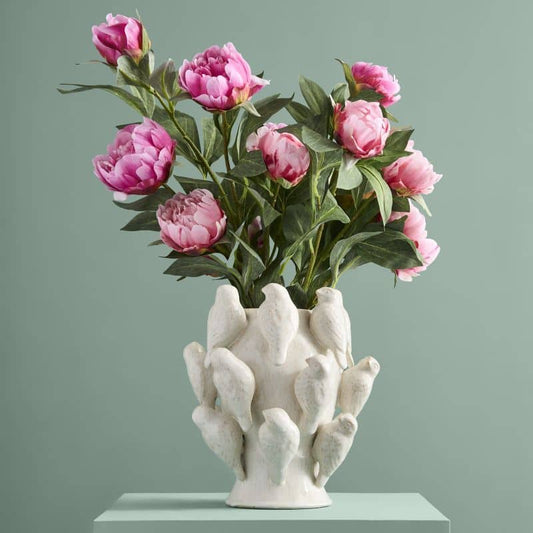 Vaas Meneer Wit Vogeltje