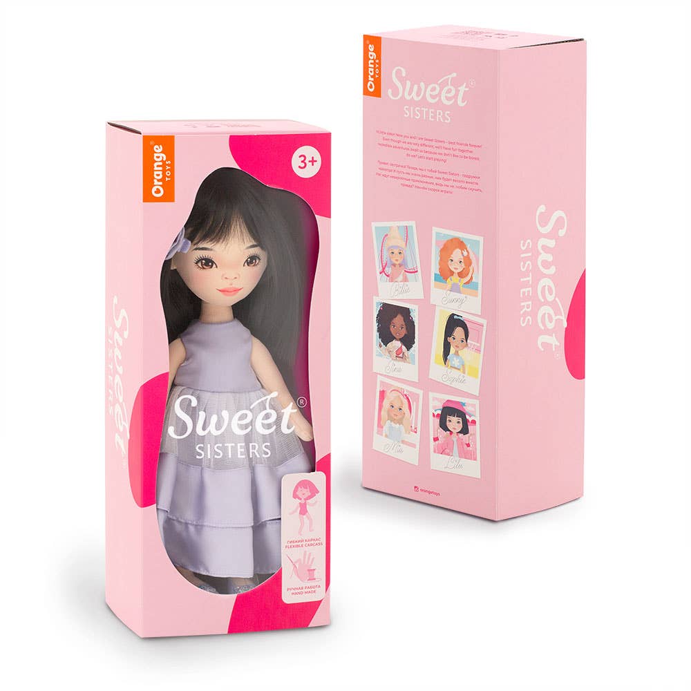 Lilu doll in purple dress - 32 cm