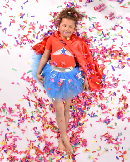 Super Wondergirl with Cape 110-116 cm 4-6 years