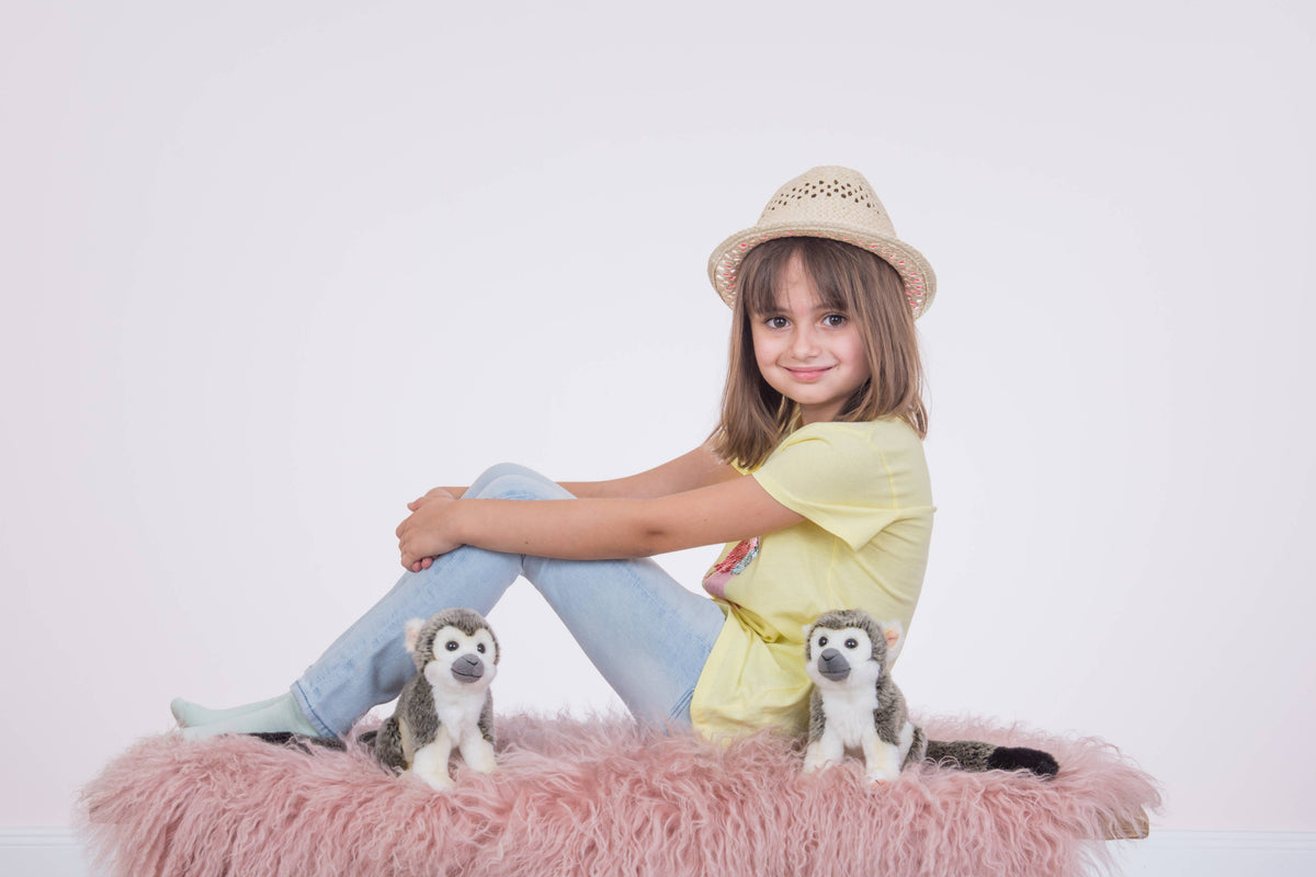 Grey Monkey Plush – 17 cm