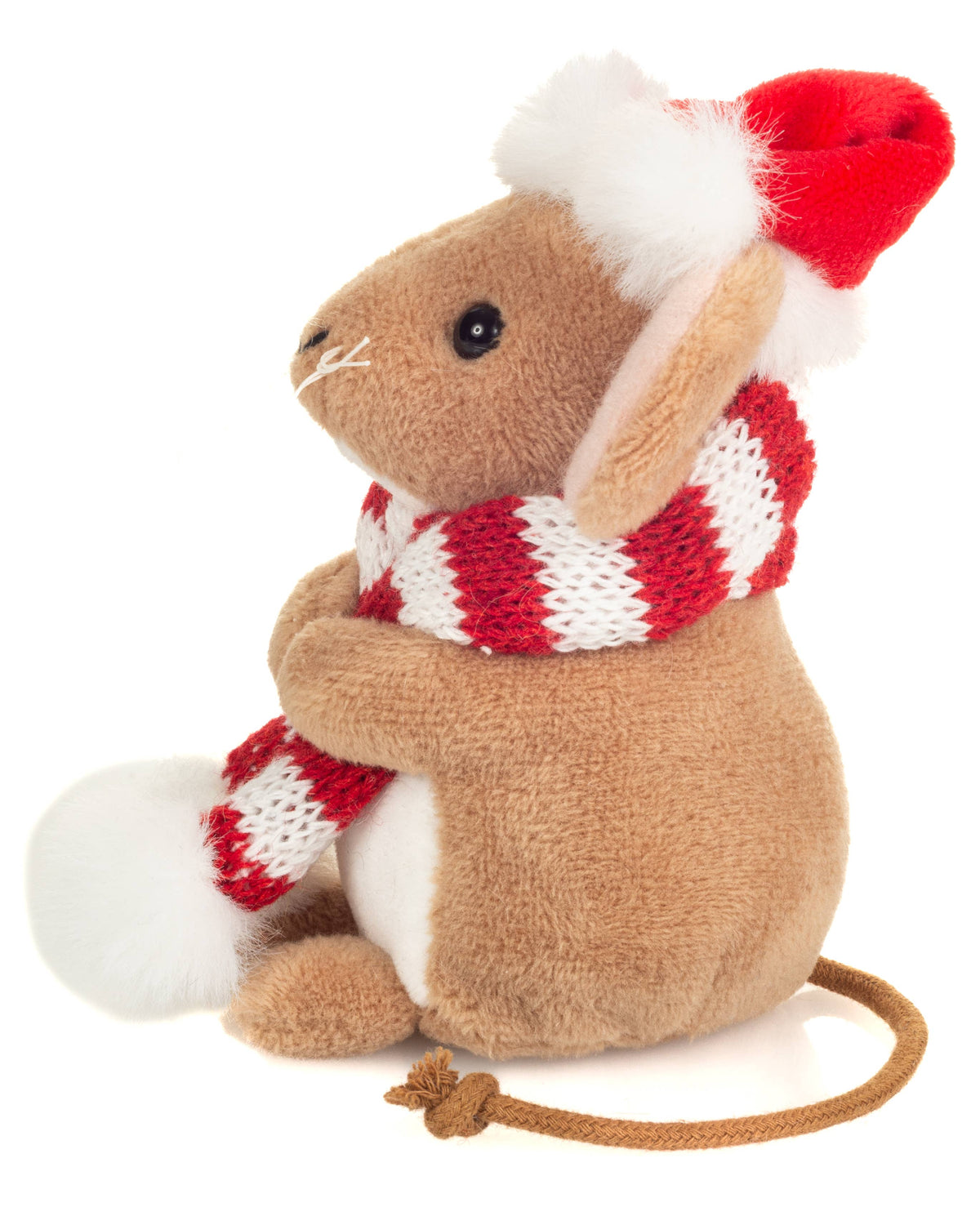 Peluche Souris de Noël avec Écharpe – 11 cm